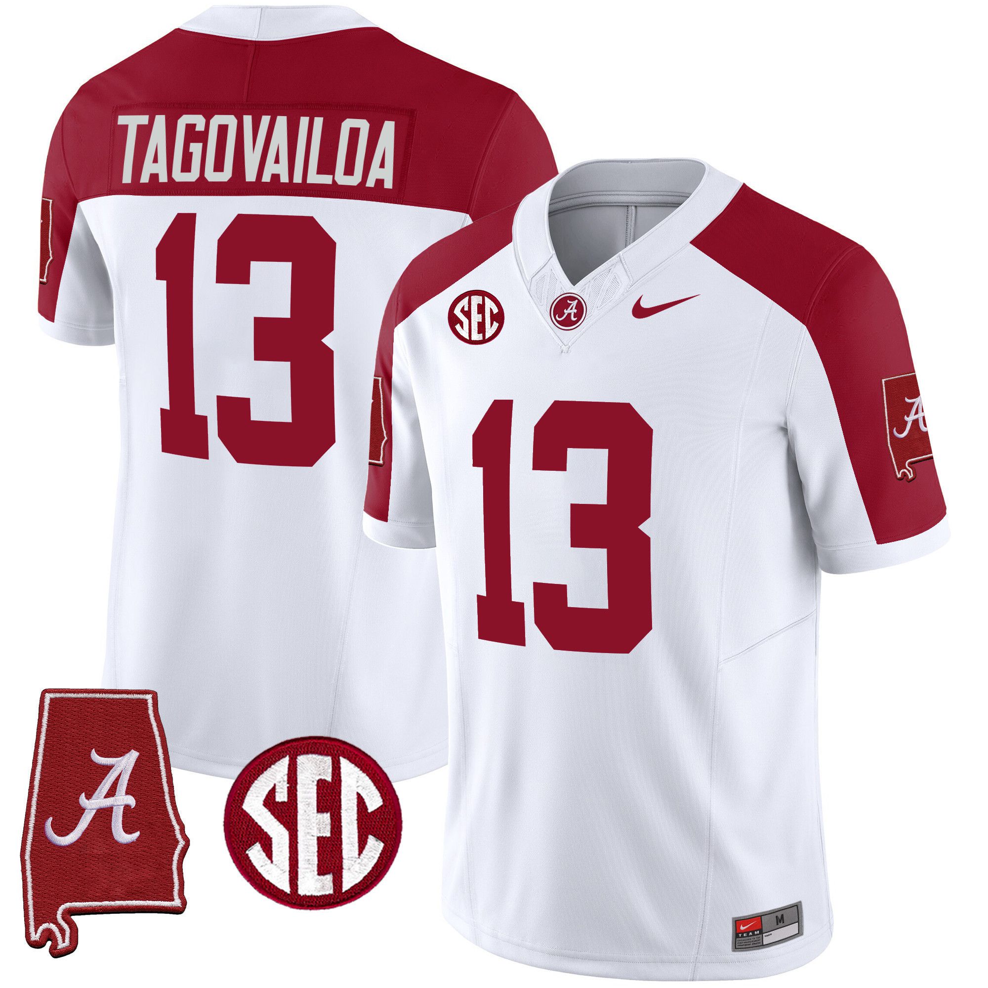 Men Alabama Crimson Tide #13 Tagovailoa White 2024 Nike Vapor Limited NCAA Jersey style 1->indianapolis colts->NFL Jersey